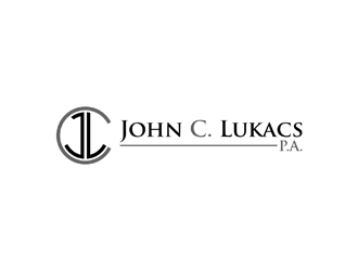 John C. Lukacs, P.A. logo design by johana