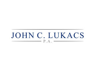 John C. Lukacs, P.A. logo design by alby