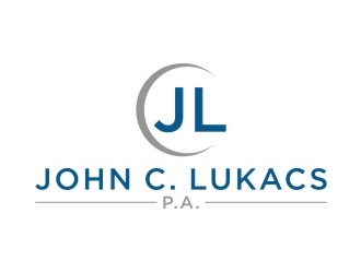 John C. Lukacs, P.A. logo design by sabyan