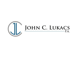 John C. Lukacs, P.A. logo design by sabyan