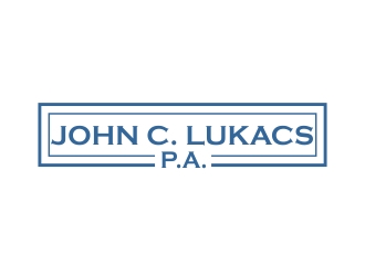 John C. Lukacs, P.A. logo design by mckris