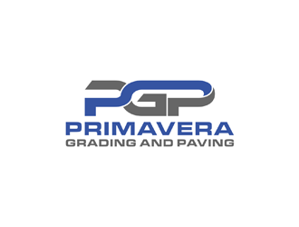 Primavera grading and paving logo design by johana