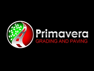 Primavera grading and paving logo design by uttam