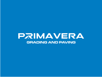 Primavera grading and paving logo design by Asani Chie