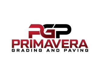 Primavera grading and paving logo design by Erasedink