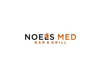 Noels MED BAR & Grill logo design by bricton