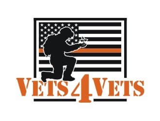 Vets 4 Vets logo design by aladi