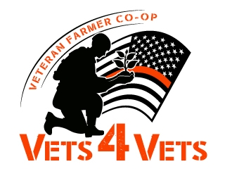 Vets 4 Vets logo design by uttam