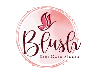 Blush Skin Care Studio logo design by Suvendu
