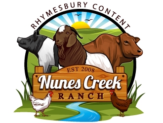 Nunes Creek Ranch logo design by Xeon