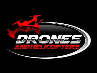 Drones and Helicopters logo design by ElonStark