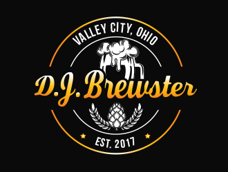 D.J. Brewster (Brand) logo design by BeDesign