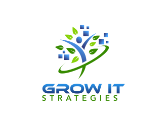 Grow IT Strategies logo design by ingepro