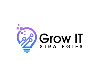 Grow IT Strategies logo design by kgcreative