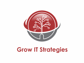 Grow IT Strategies logo design by up2date
