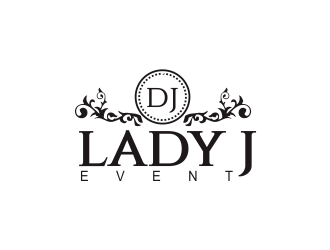 Lady J Events logo design by Greenlight