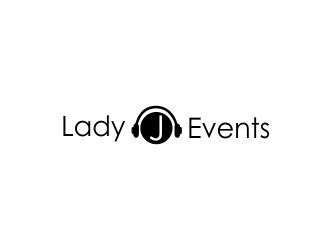 Lady J Events logo design by giphone