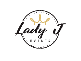 Lady J Events logo design by YONK