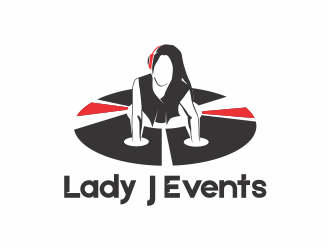 Lady J Events logo design by mutafailan