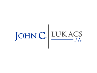 John C. Lukacs, P.A. logo design by akhi