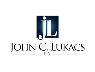 John C. Lukacs, P.A. logo design by kunejo