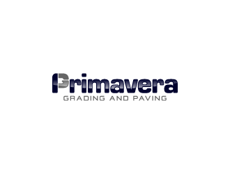 Primavera grading and paving logo design by hwkomp