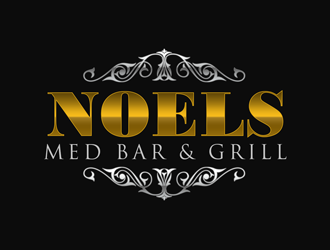 Noels MED BAR & Grill logo design by kunejo