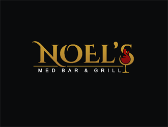 Noels MED BAR & Grill logo design by coco