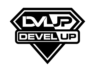 DEVEL UP logo design by jm77788