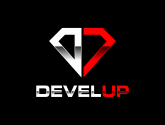 DEVEL UP logo design by ubai popi