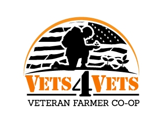 Vets 4 Vets logo design by jaize