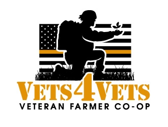 Vets 4 Vets logo design by ElonStark