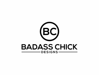 Badass Chick Designs logo design by ubai popi