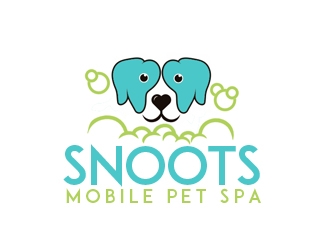 Snoots Mobile Pet Spa logo design by nikkl