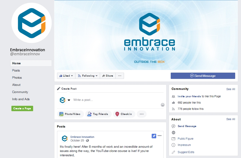 Embrace Innovation logo design by scriotx