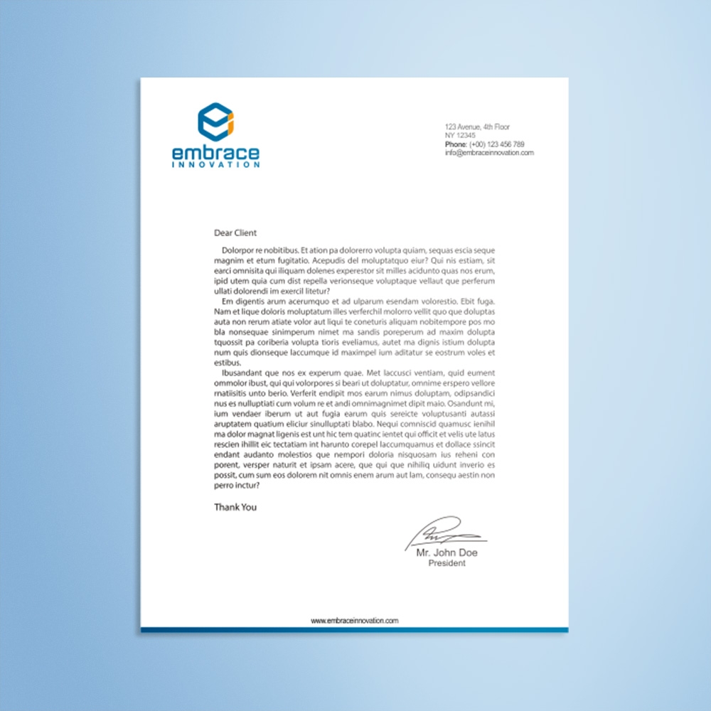 Embrace Innovation logo design by Kindo