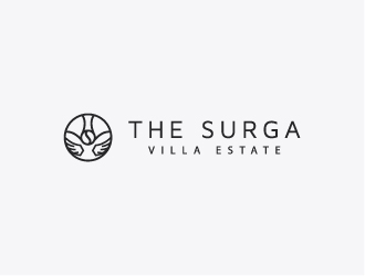 The Surga villa estate logo design by VissartMedia