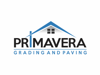 Primavera grading and paving logo design by up2date