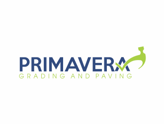 Primavera grading and paving logo design by up2date
