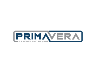Primavera grading and paving logo design by nona