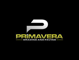 Primavera grading and paving logo design by semar