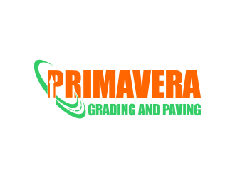 Primavera grading and paving logo design by amazing