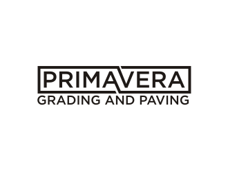 Primavera grading and paving logo design by BintangDesign