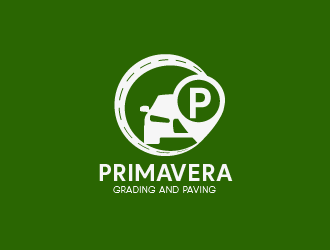 Primavera grading and paving logo design by GrafixDragon