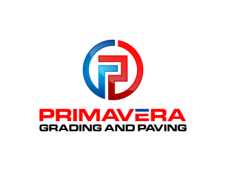 Primavera grading and paving logo design by ingepro