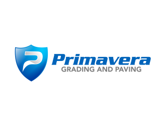 Primavera grading and paving logo design by ingepro