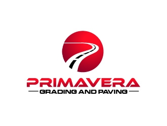 Primavera grading and paving logo design by usef44