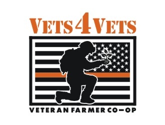 Vets 4 Vets logo design by aladi