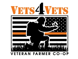 Vets 4 Vets logo design by ElonStark