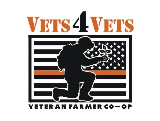Vets 4 Vets logo design by aladi